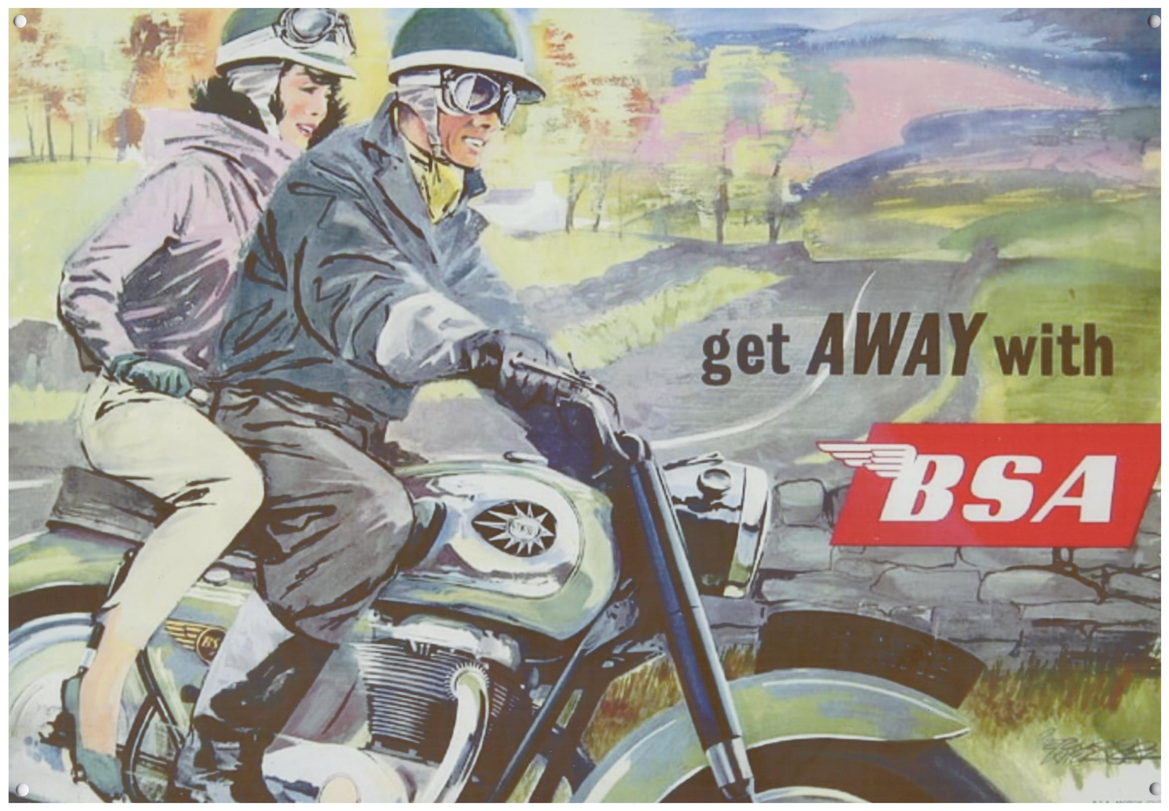 Get away with BSA - Old-Signs.co.uk